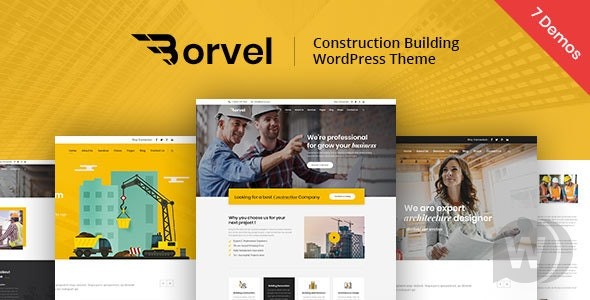 Borvel v2.0 – WordPress建筑公司主题插图