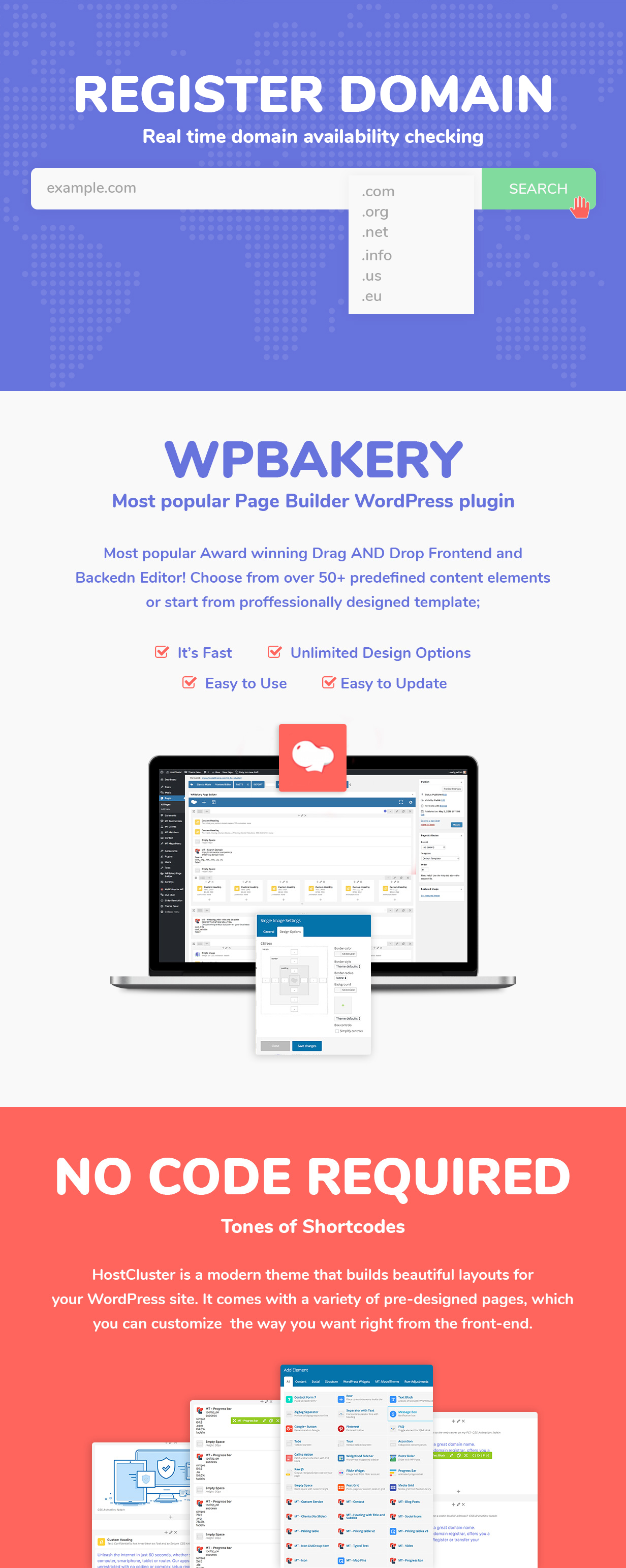HostCluster v2.4 – WHMCS 服务器和托管 WordPress 主题 + RTL插图(2)