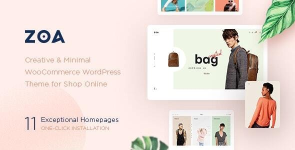 Zoa v2.5.5 – 极简主义元素 WooCommerce 主题插图