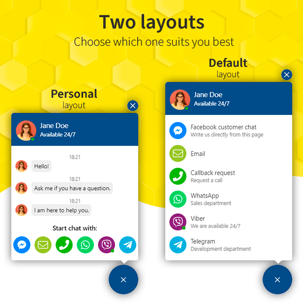 Contact us all-in-one button with callback v2.2.3 – 联系我们多合一按钮插件插图(2)