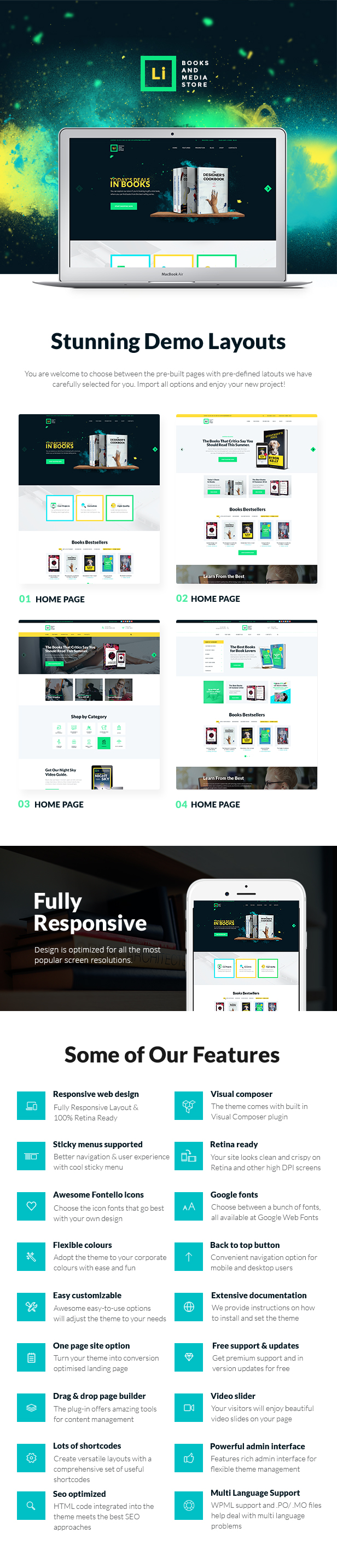 Lorem Ipsum v1.2.5 –  WordPress书籍和媒体商店主题插图(1)