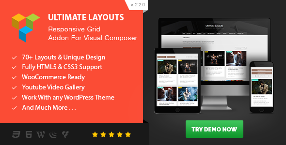 Ultimate Layouts v3.0.8（已汉化） – Visual Composer 的响应式网格插图