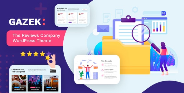 Gazek v1.3.3 – 审查和会员 WordPress 主题插图