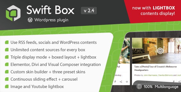 Swift Box v2.80(已汉化) – WordPress 内容滑块和查看器