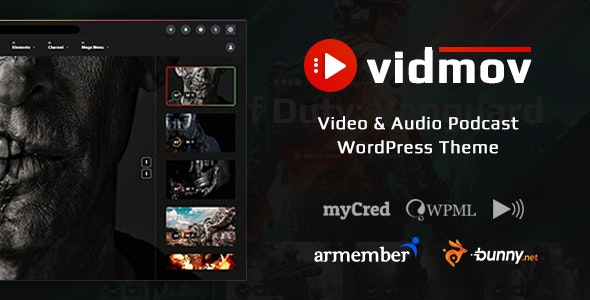 VidMov v2.3.1(已汉化) – WordPress视频主题