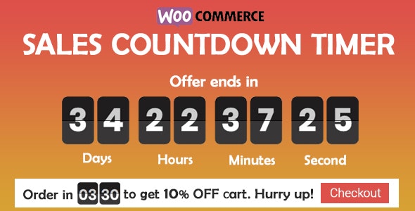 Sales Countdown Timer for WooCommerce and WordPress v1.1.7(已汉化) – 销售倒计时插件