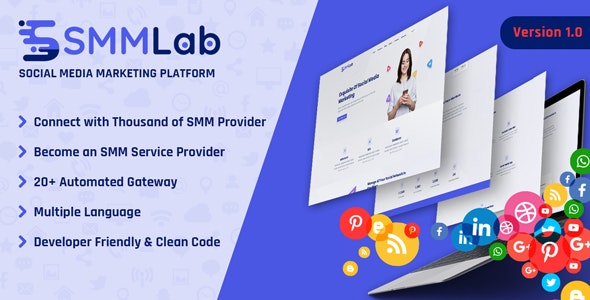 SMMLab v3.3(已汉化90%) – 社交媒体营销 SMM 平台