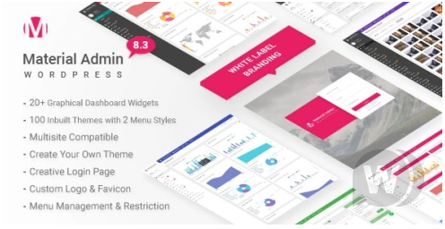 Material v8.7 – WordPress 管理面板模板
