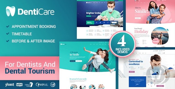 DentiCare v1.3.6- 牙科诊所 WP 模板插图