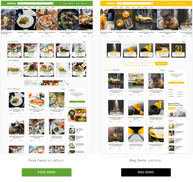Boodo WP v3.0 – 食品和杂志店 WordPress 主题插图(1)