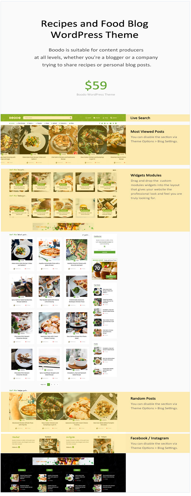 Boodo WP v3.0 – 食品和杂志店 WordPress 主题插图(2)
