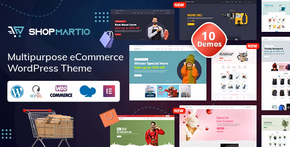 Shopmartio v1.0.4 – 多合一电子商务商店 WordPress 主题插图