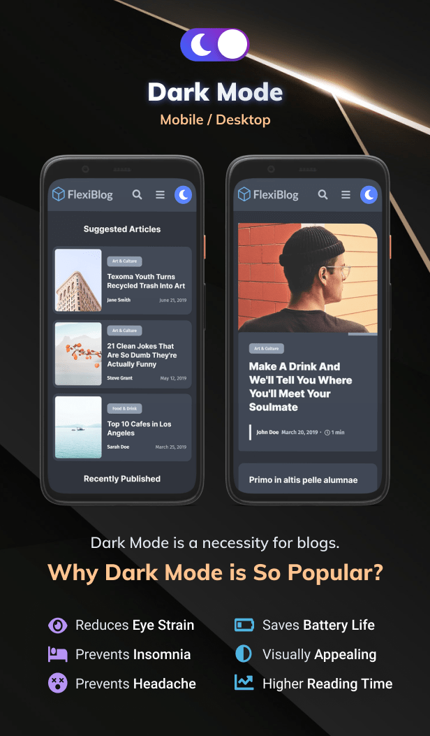 FlexiBlog v3.9.0 – React Gatsby 多用途博客主题插图(2)