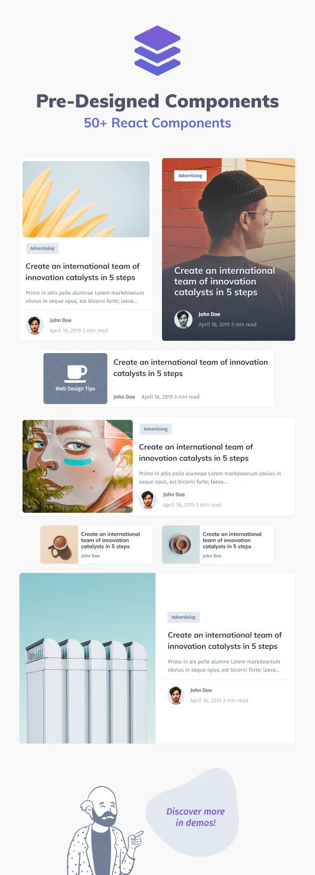 FlexiBlog v3.9.0 – React Gatsby 多用途博客主题插图(6)