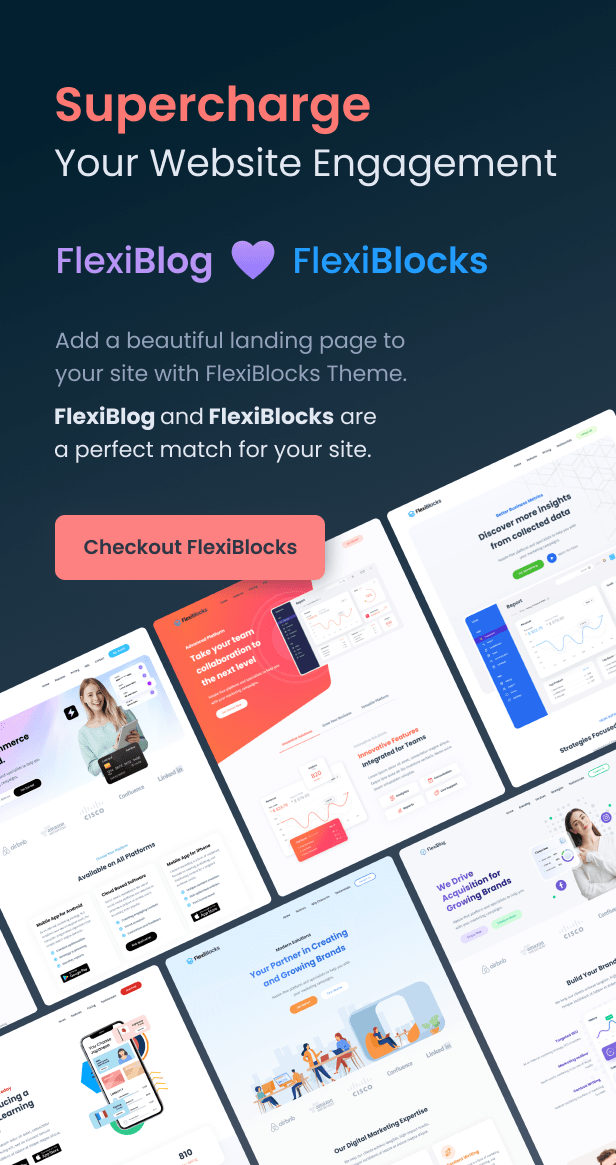 FlexiBlog v3.9.0 – React Gatsby 多用途博客主题插图(11)