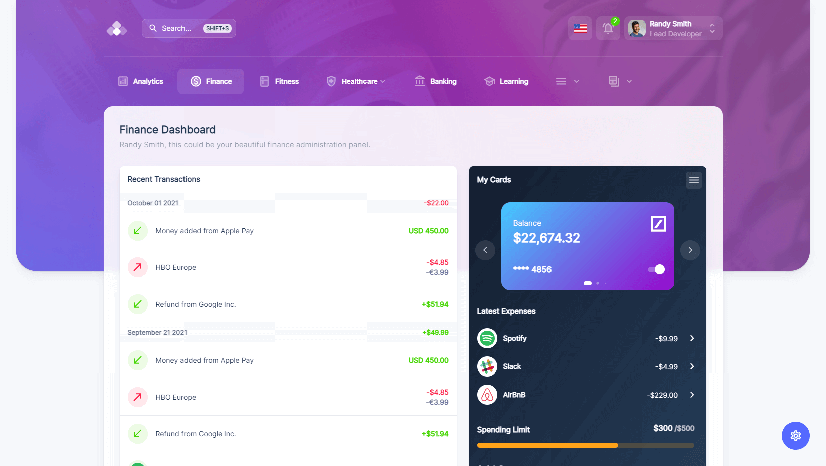 Tokyo React Typescript Admin Dashboard v3.0 – HTML5后台管理模板插图(6)