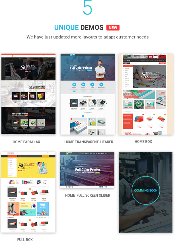 Printshop v4.8.0 – WordPress 响应式打印主题插图(1)