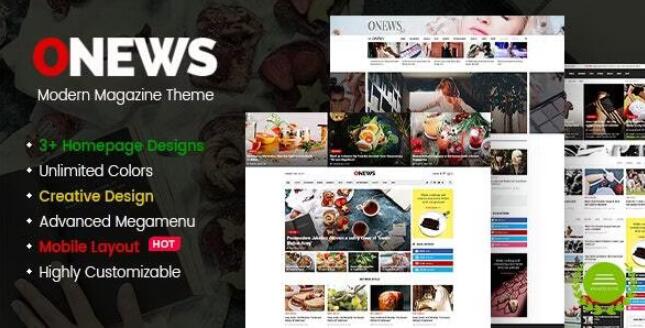 ONews v1.1.2 – WordPress现代报纸和杂志主题 （支持移动布局）插图