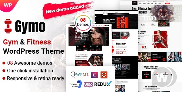 Gymo v1.0.1 – WordPress 健身房健身主题插图
