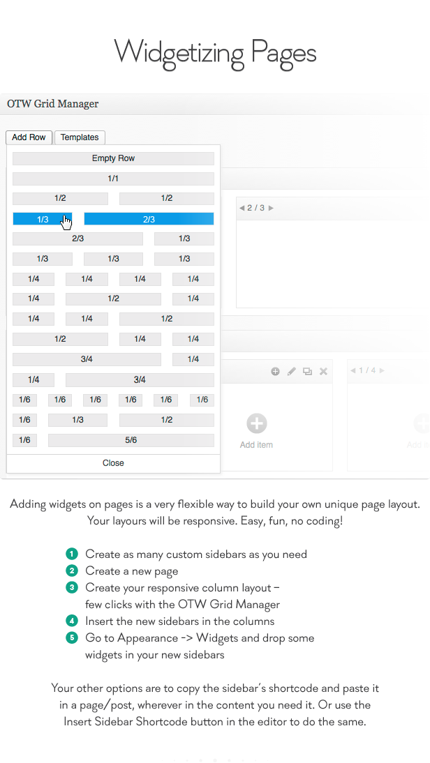 Sidebar & Widget Manager for WordPress v4.7（已汉化） – WordPress侧边栏和小部件管理插件插图(1)