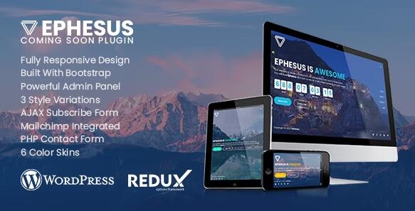 Ephesus v1.3（已汉化） –  WordPress 即将推出的创意插件插图