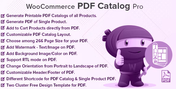 WooCommerce PDF Catalog Pro v2.3.0破解版（已汉化） –  WooCommerce PDF目录专业版插图