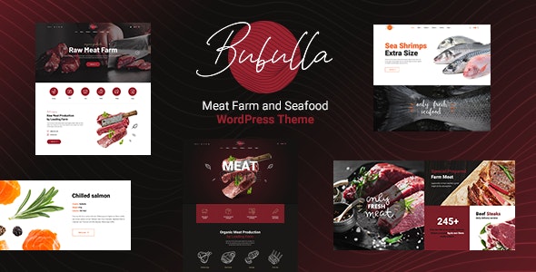 Bubulla v1.0.8 –  WordPress 肉类农场和海鲜店主题插图