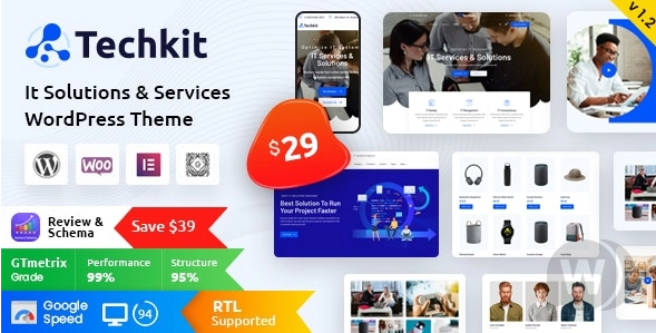 Techkit v1.4 – WordPress IT 技术解决方案主题插图
