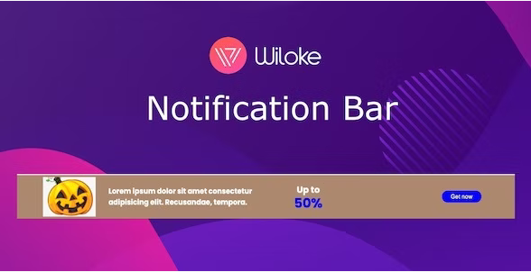 Wiloke Notification Bar v1.0.0 – WordPress通知推送插件插图