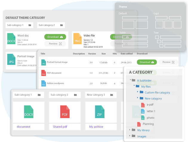JoomUnited WP File Download v5.9.8（已汉化） – WordPress文件管理器插件插图