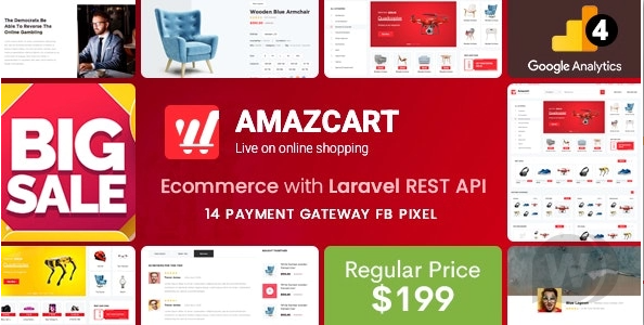 AmazCart v5.1.3(已汉化) – Laravel 电子商务系统 CMS