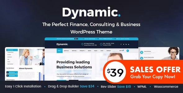 Dynamic v2.6 –  WordPress 财务和业务咨询主题