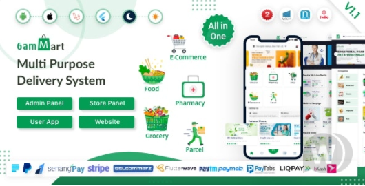 6amMart v2.12 – 多供应商食品、杂货、电子商务、包裹、药房交付应用程序插图