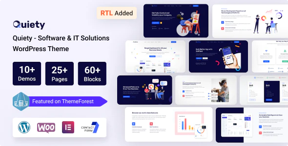 Quiety v4.2.0 – 软件和 IT 解决方案 WordPress 主题插图