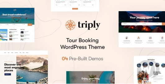 Triply v2.2.9 – WordPress 预订旅游主题插图