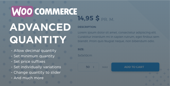 WooCommerce Advanced Quantity v3.0.6（已汉化） – WooCommerce 高级数量插件插图