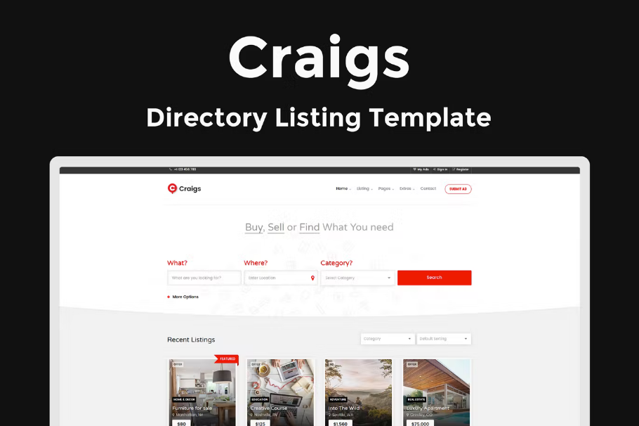 Craigs v1.1.2 – 目录列表模板插图