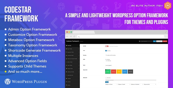 Codestar Framework v2.28（已汉化） – WordPress 选项框架插图