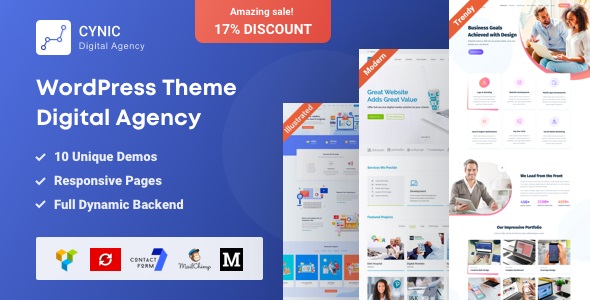 Agency Cynic v1.16.3- WordPress 数字代理主题插图