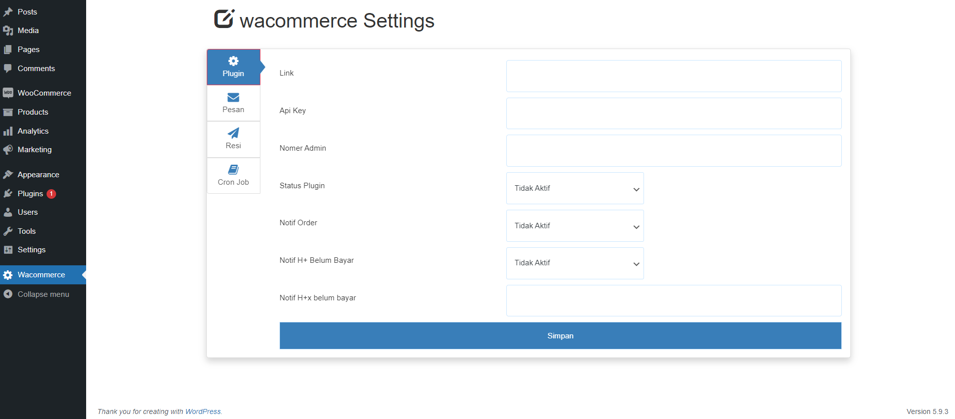 MP WA Gateway V1.1 – WooCommerce 插件插图