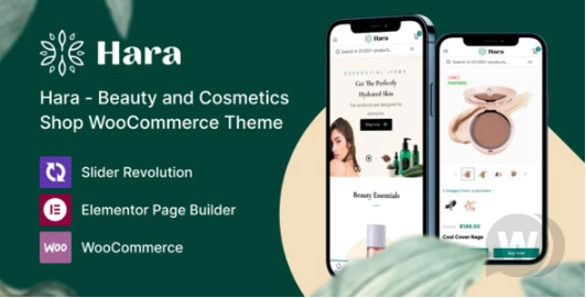 Hara v1.1.3 –  WooCommerce 美容和化妆品店主题插图