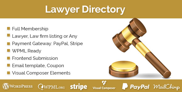 Lawyer Directory v1.3.1 – WordPress律师目录插件插图
