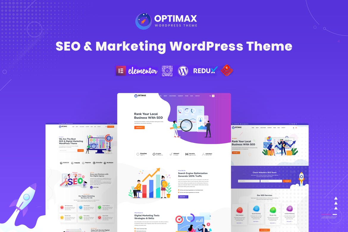 Optimax v2.0 – WordPress SEO和营销主题插图