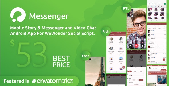 WoWonder Android Messenger v5.0.2 – WoWonder PHP 社交网络Android 聊天应用程序插图
