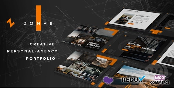 Zonar v4.3 – WordPress 个人作品集主题插图