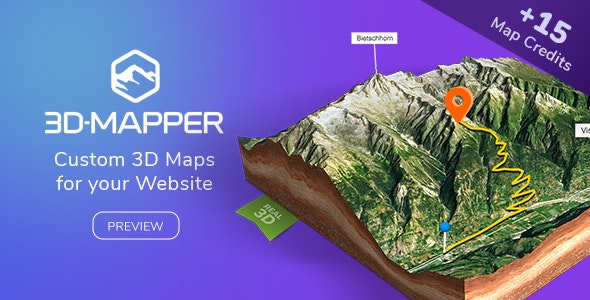 3D Map v1.0 – WordPress 3D 地图插件插图