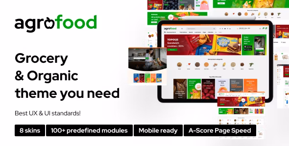 Agrofood v1.1.3 – Elementor WooCommerce WordPress 主题插图