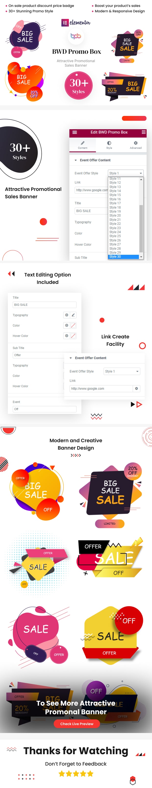BWD promo box v1.0 – elementor 插件插图(1)