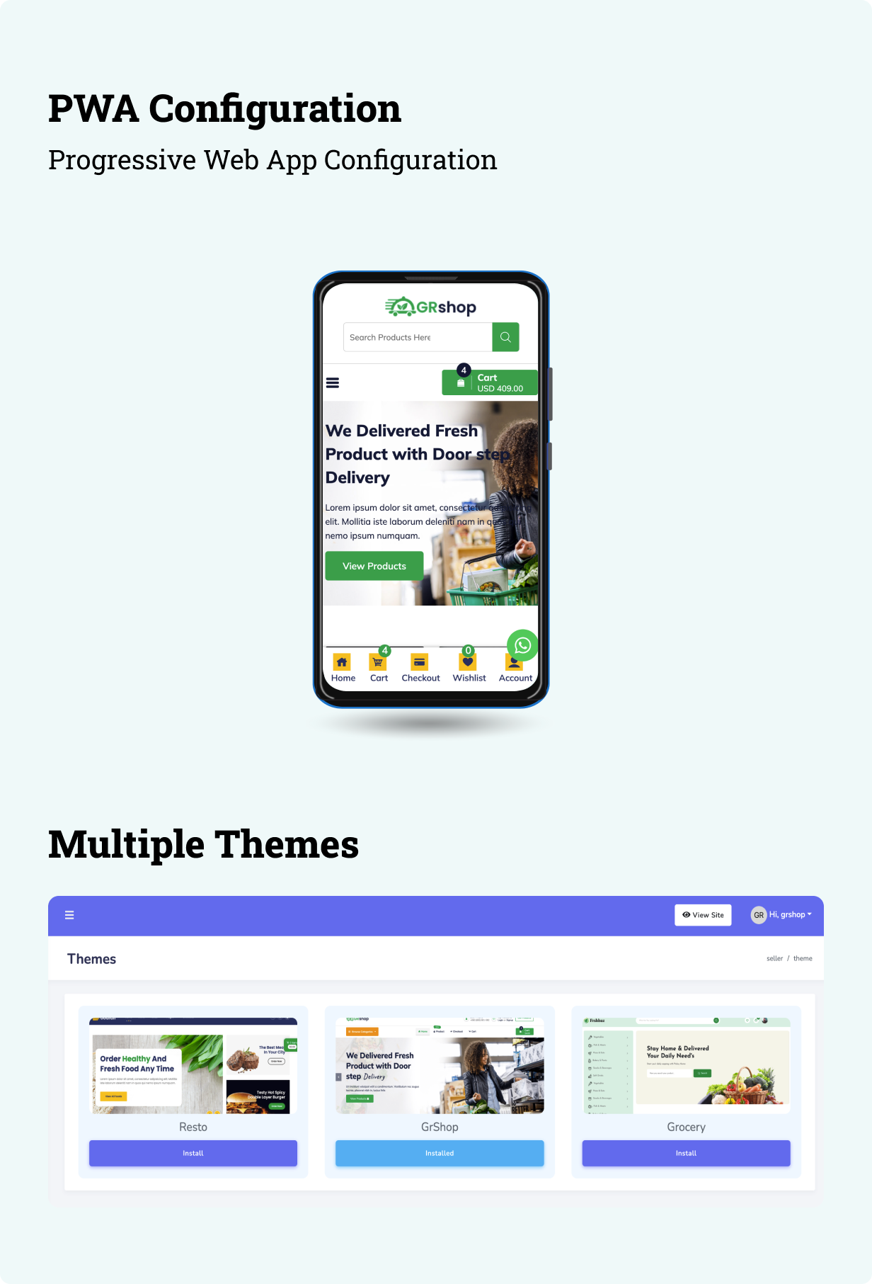 FOODSIFY  V1.6 – 基于多租户的食品杂货和电子商务构建平台 (SAAS)插图(3)