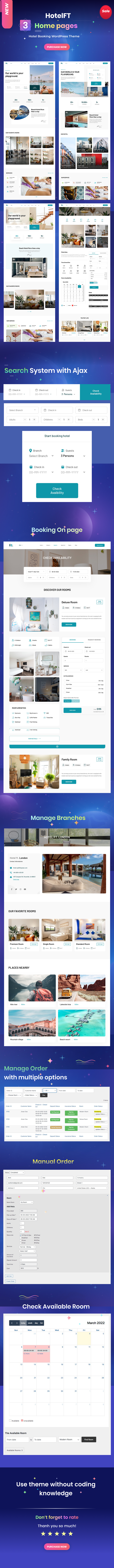 HotelFT v1.1.0 –  WordPress 酒店预订主题插图(1)